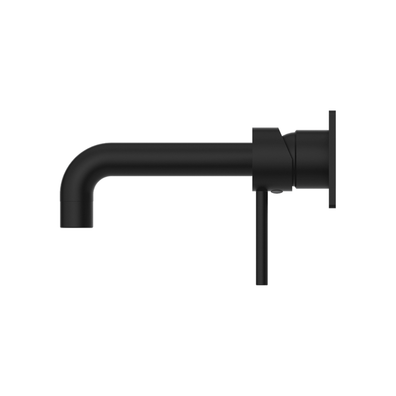 Nero Dolce Wall Basin Mixer Stylish Spout Matte Black