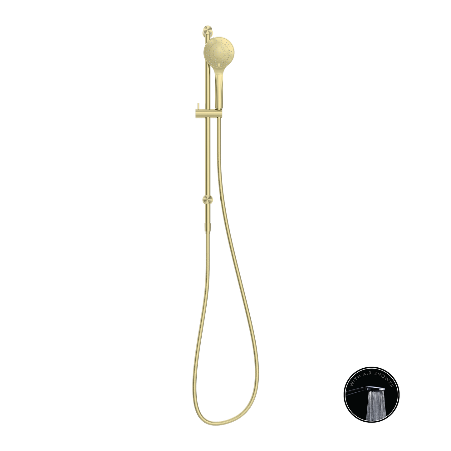 Nero Opal Rail Shower Brushed Gold