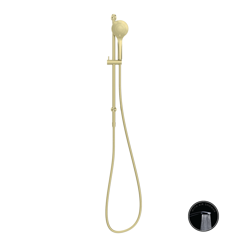 Nero Opal Rail Shower Brushed Gold