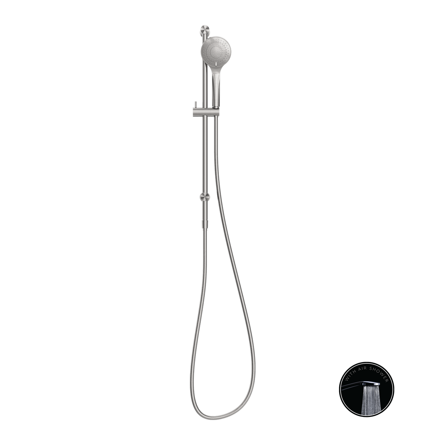 Nero Opal Rail Shower Brushed Nickel