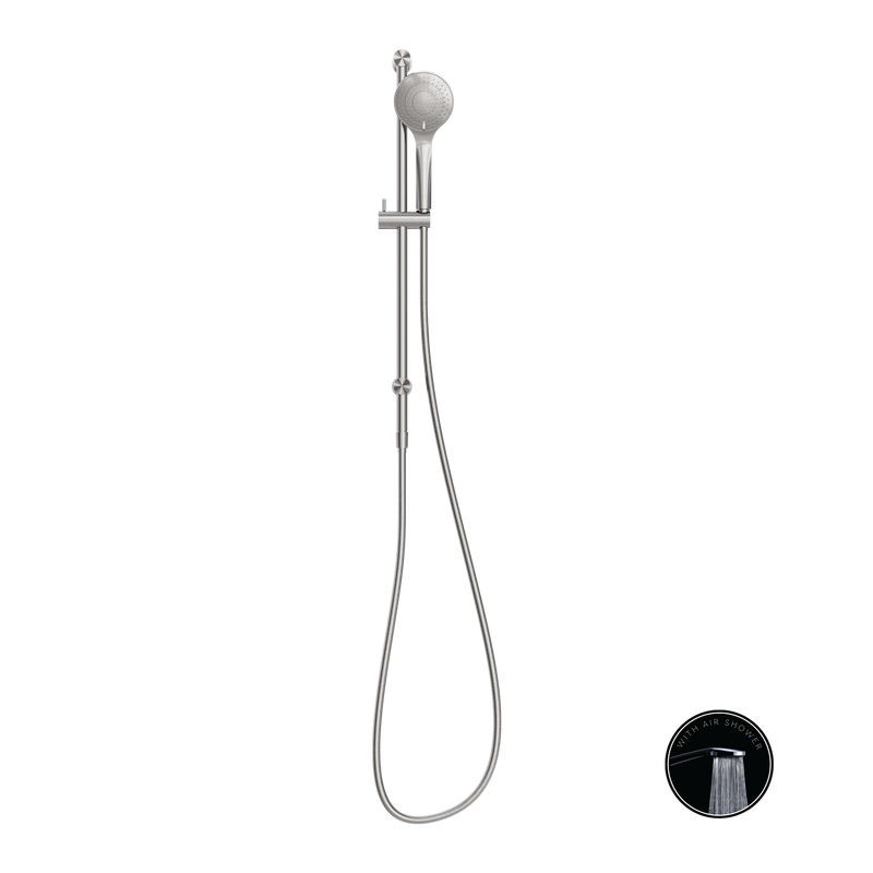 Nero Opal Rail Shower Brushed Nickel