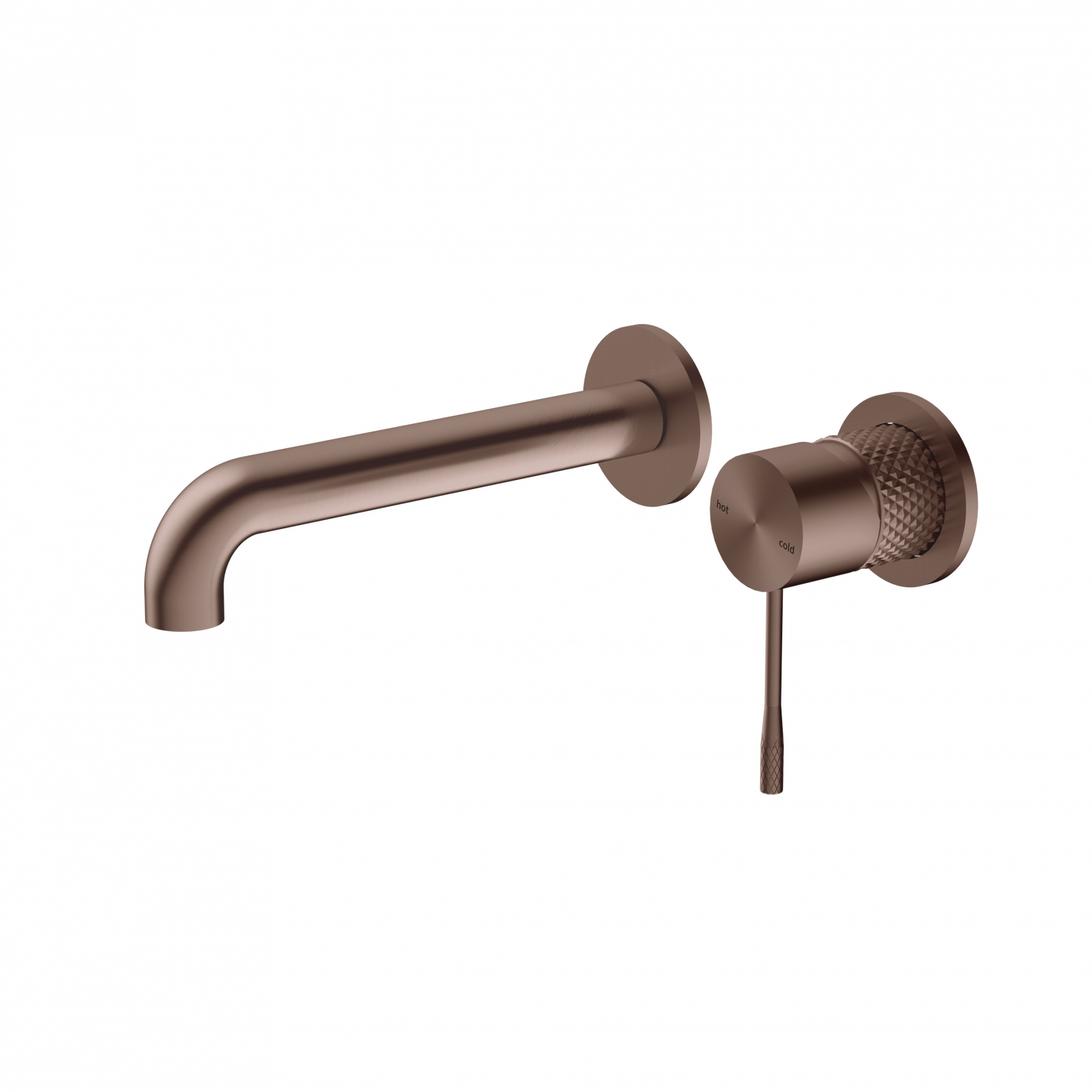 Nero Opal Wall Basin/Bath Mixer Separate Back Plate 185mm Brushed Bronze