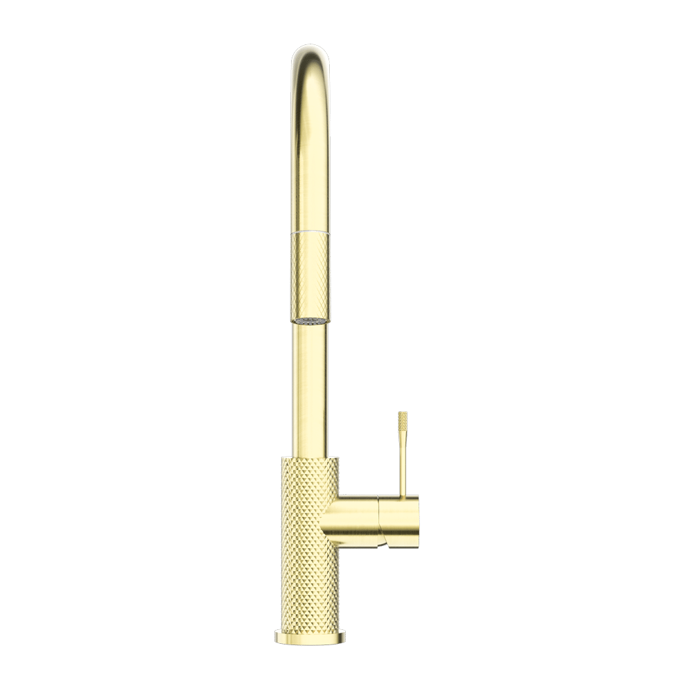Nero Opal Pull Out Sink Mixer Brushed Gold