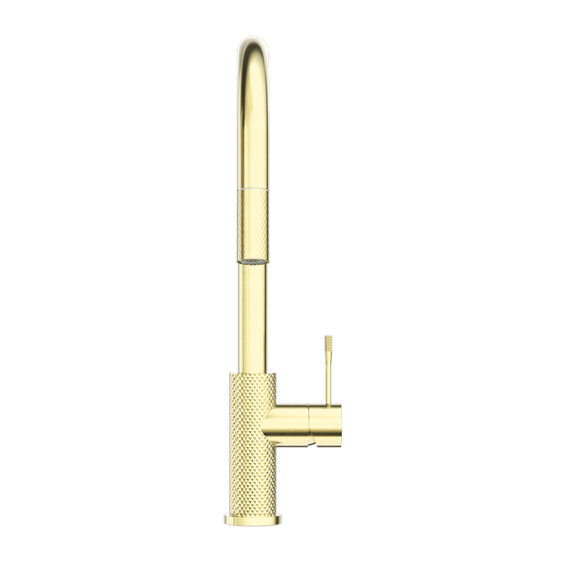 Nero Opal Pull Out Sink Mixer Brushed Gold