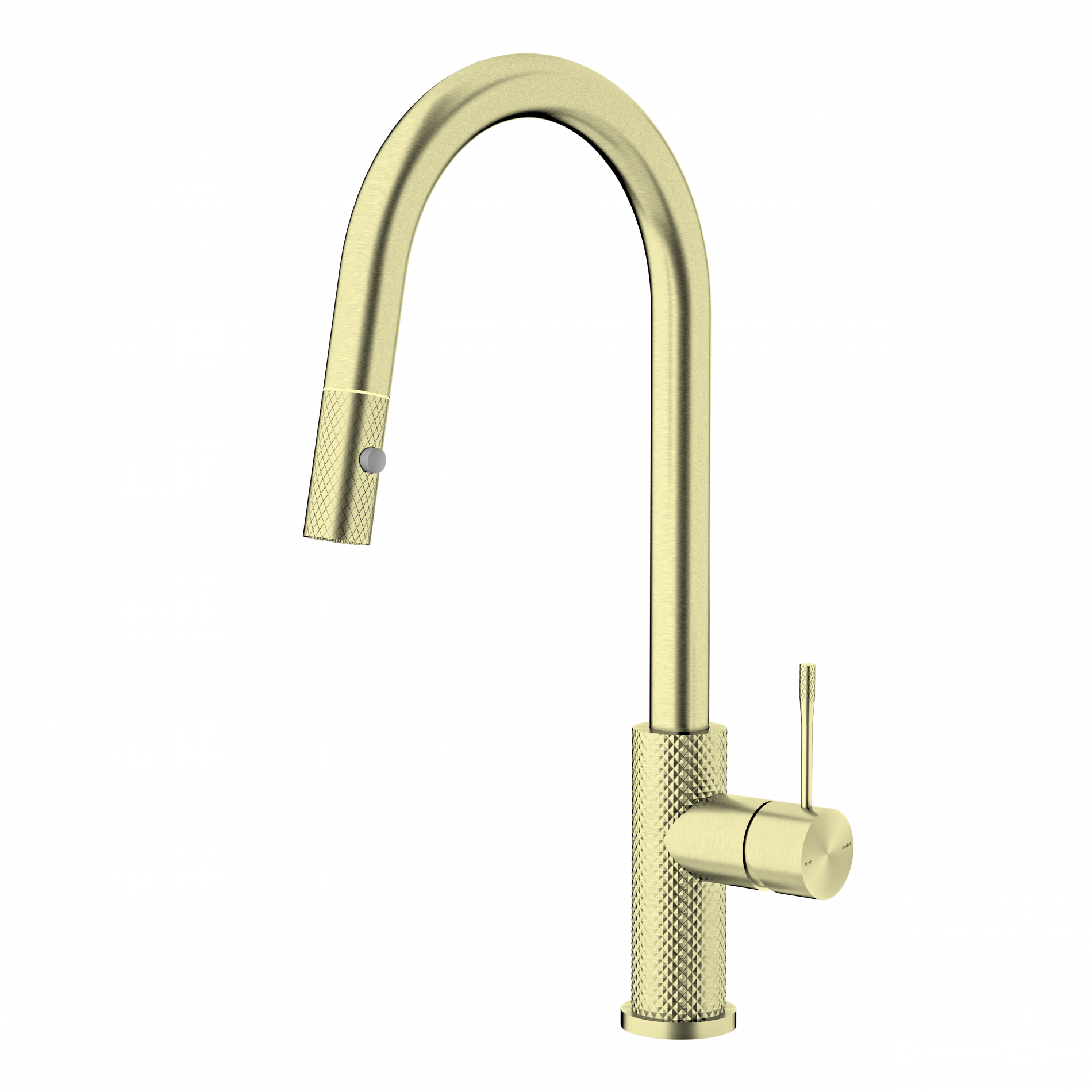 Nero Opal Pull Out Sink Mixer Brushed Gold