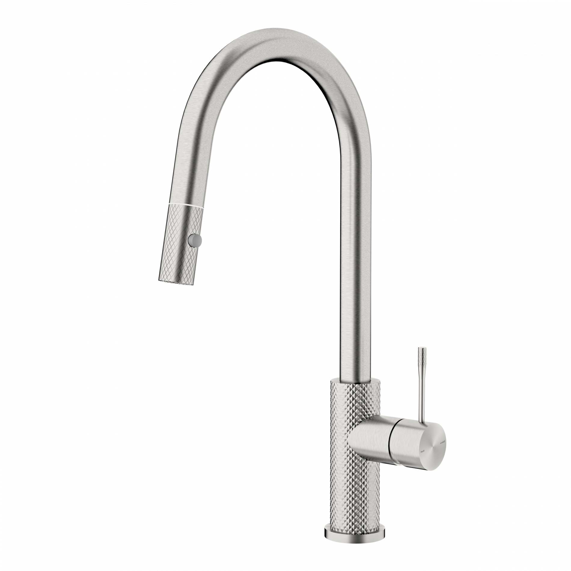 Nero Opal Pull Out Sink Mixer Brushed Nickel