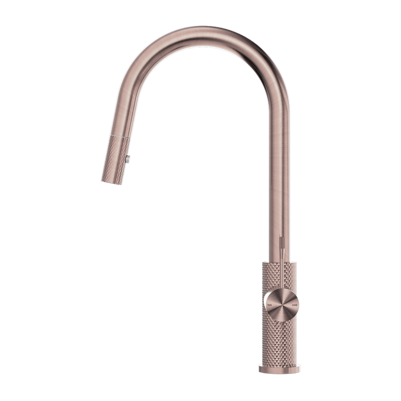 Nero Opal Pull Out Sink Mixer Brushed Bronze