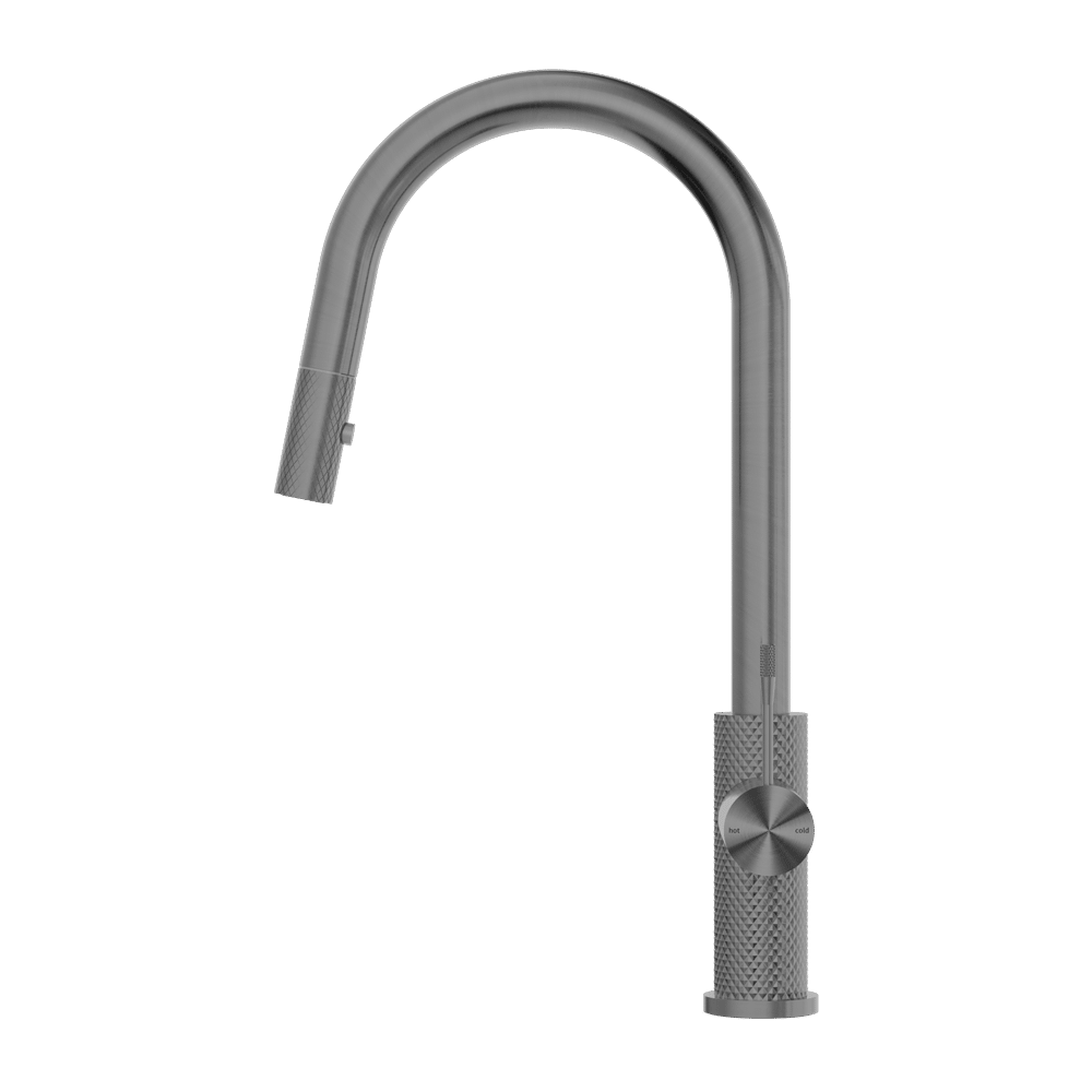 Nero Opal Pull Out Sink Mixer Gun Metal