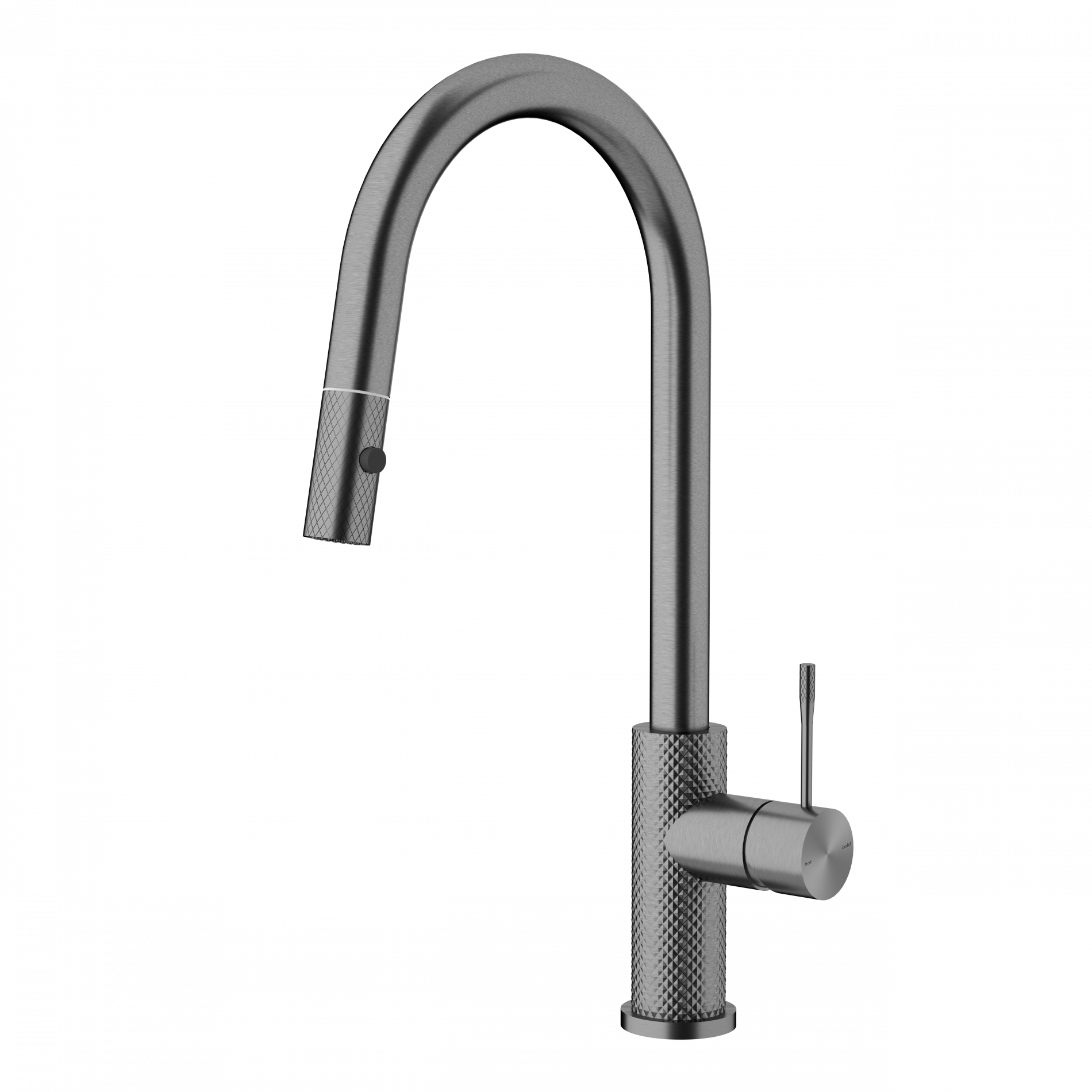 Nero Opal Pull Out Sink Mixer Gun Metal