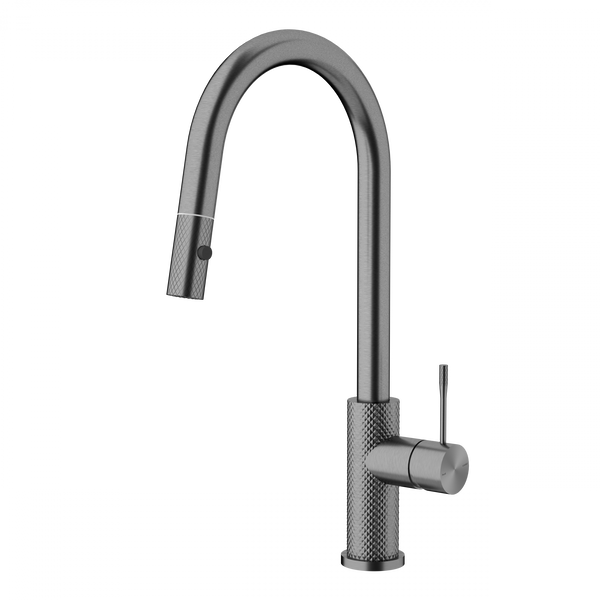 Nero Opal Pull Out Sink Mixer Gun Metal