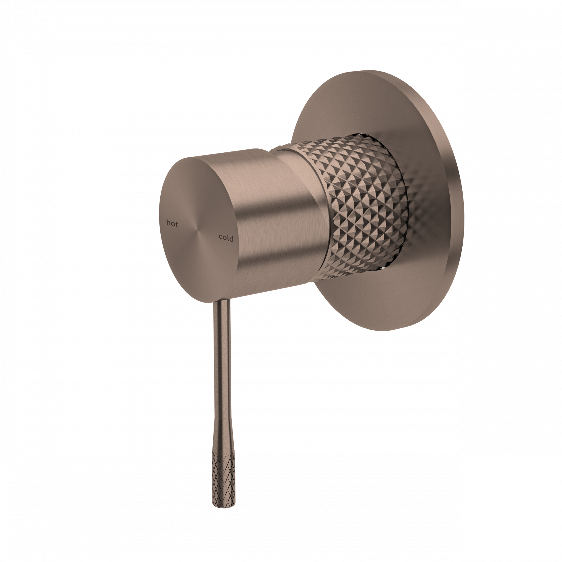 Nero Opal Brushed Bronze Shower Wall Mixer