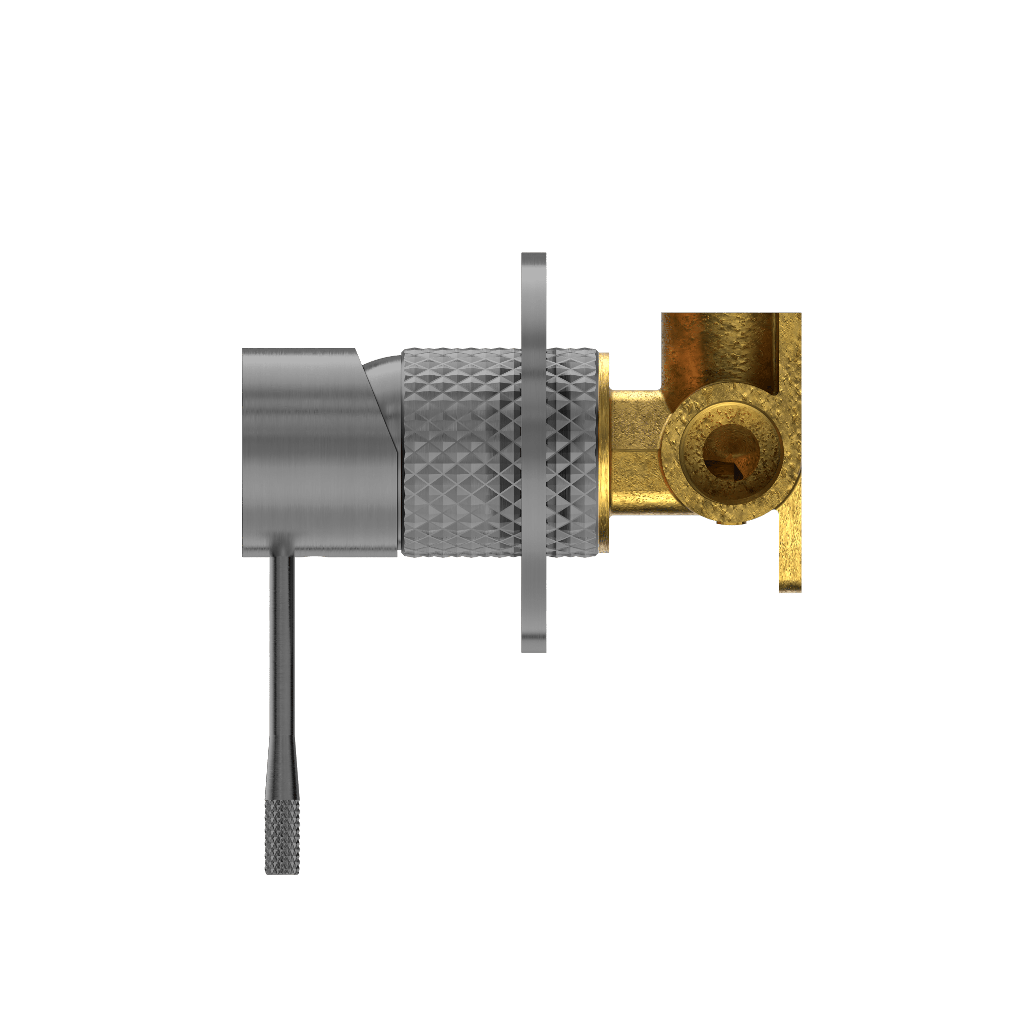 Nero Opal Graphite Gun Metal Shower Wall Mixer