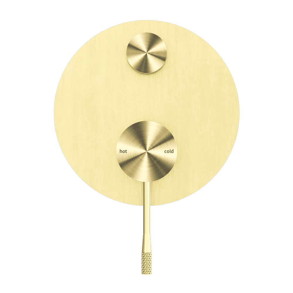 Nero Opal Brushed Gold Shower Mixer with Diverter