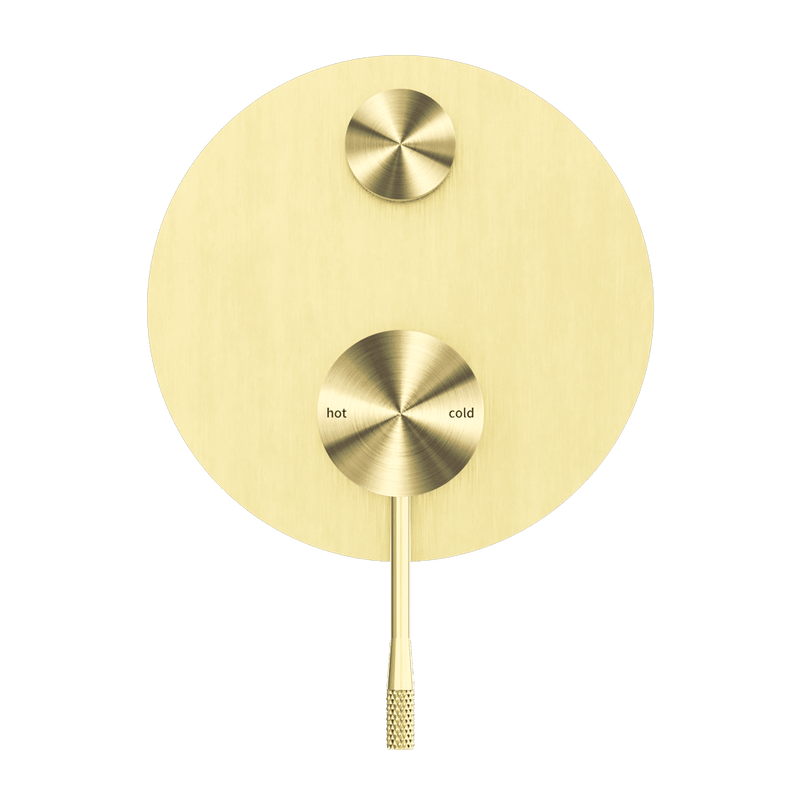 Nero Opal Brushed Gold Shower Mixer with Diverter