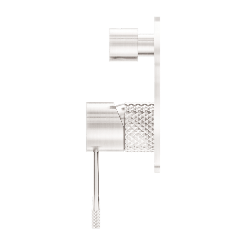 Nero Opal Brushed Nickel Shower Mixer with Diverter