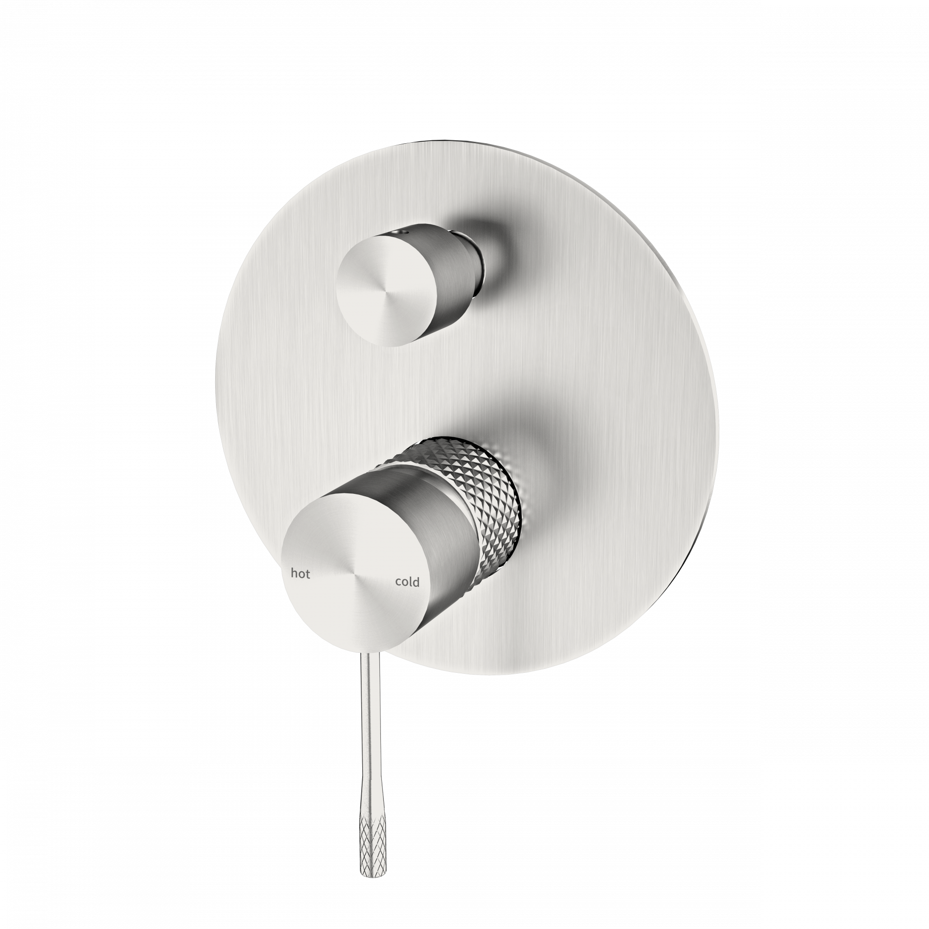 Nero Opal Brushed Nickel Shower Mixer with Diverter