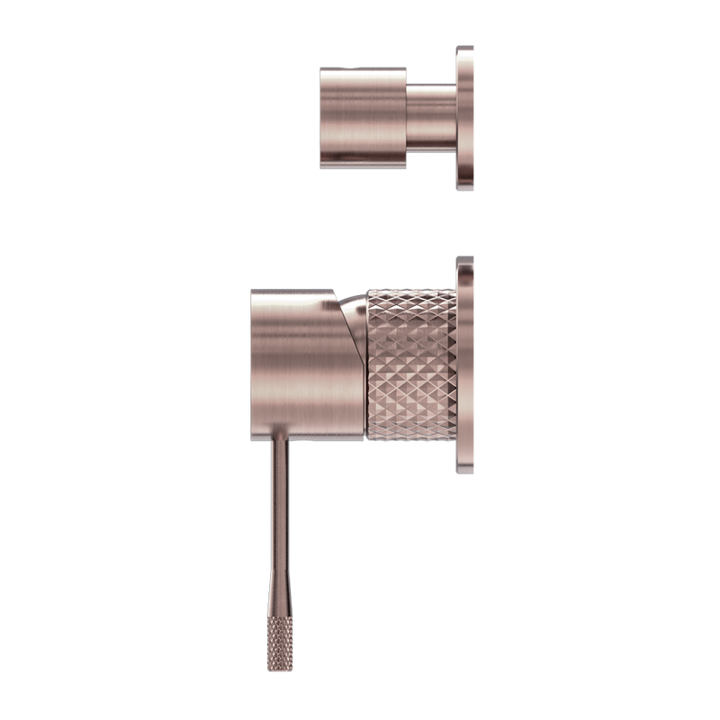 Nero Opal Shower Mixer with Divertor Separate Plate Brushed Bronze