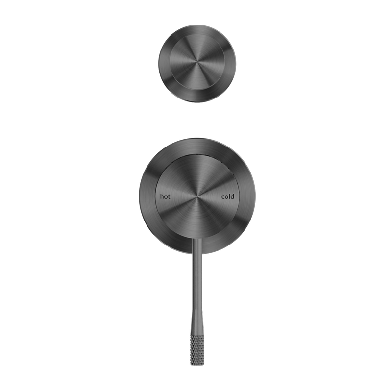 Nero Opal Shower Mixer with Divertor Separate Plate Graphite