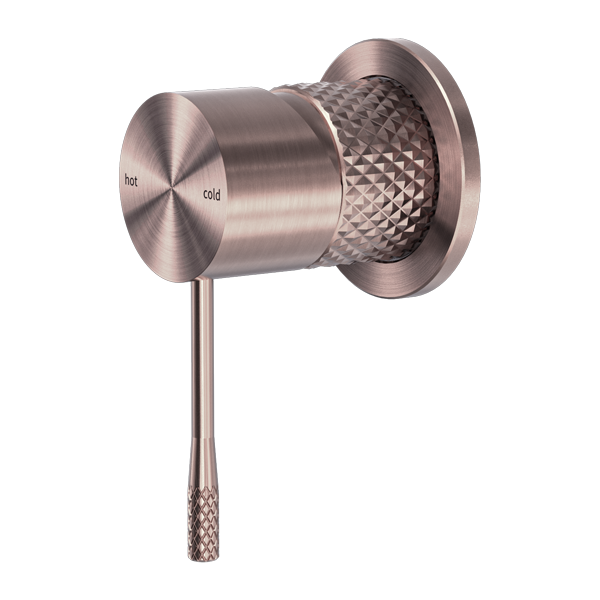 Nero Opal Shower Mixer with 60mm Plate Brushed Bronze