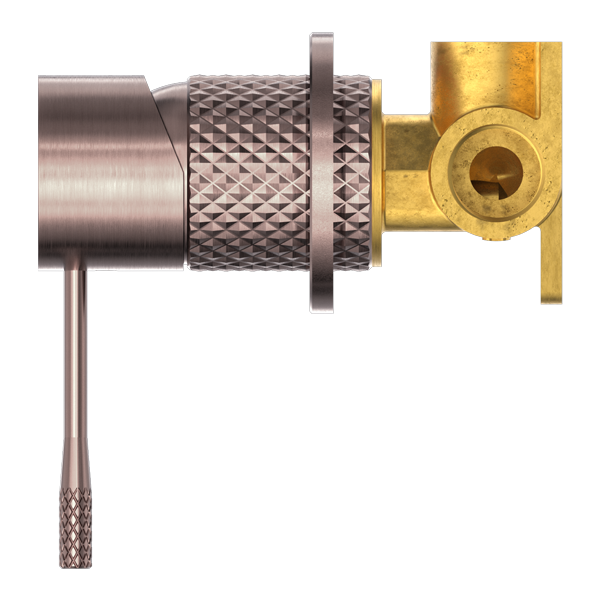 Nero Opal Shower Mixer with 60mm Plate Brushed Bronze