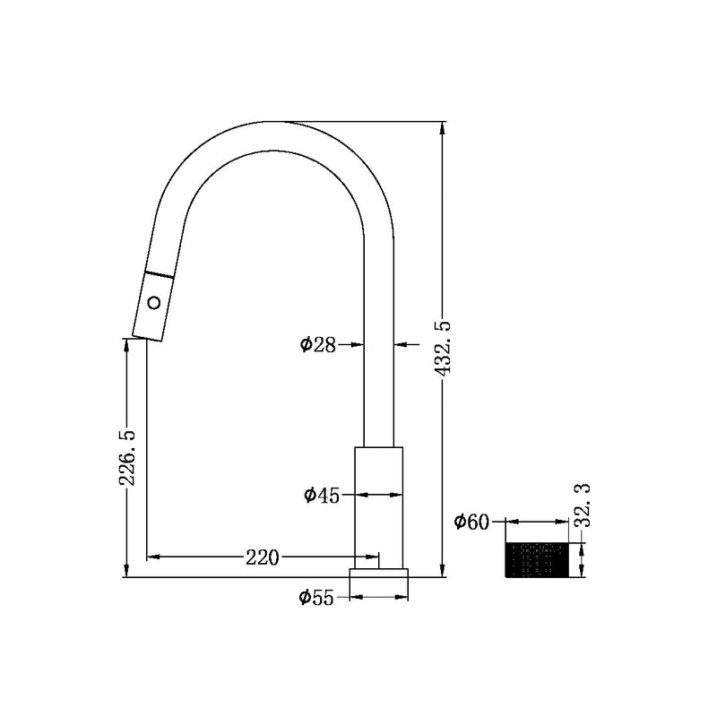 Nero Opal Progressive Pull Out Kitchen Set Graphite