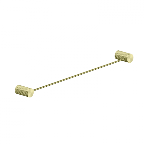 Nero Opal Brushed Gold Single Towel Rail 600mm