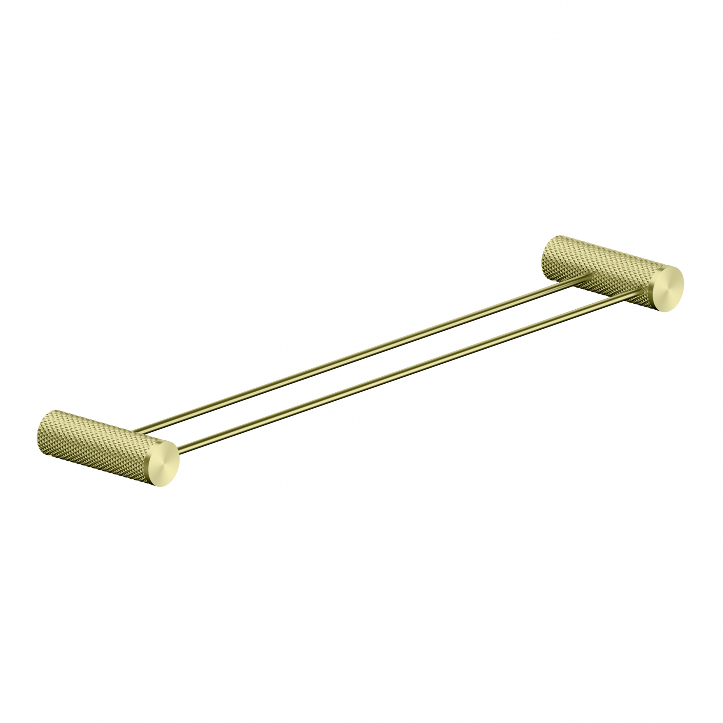 Nero Opal Brushed Gold Double Towel Rail 600mm