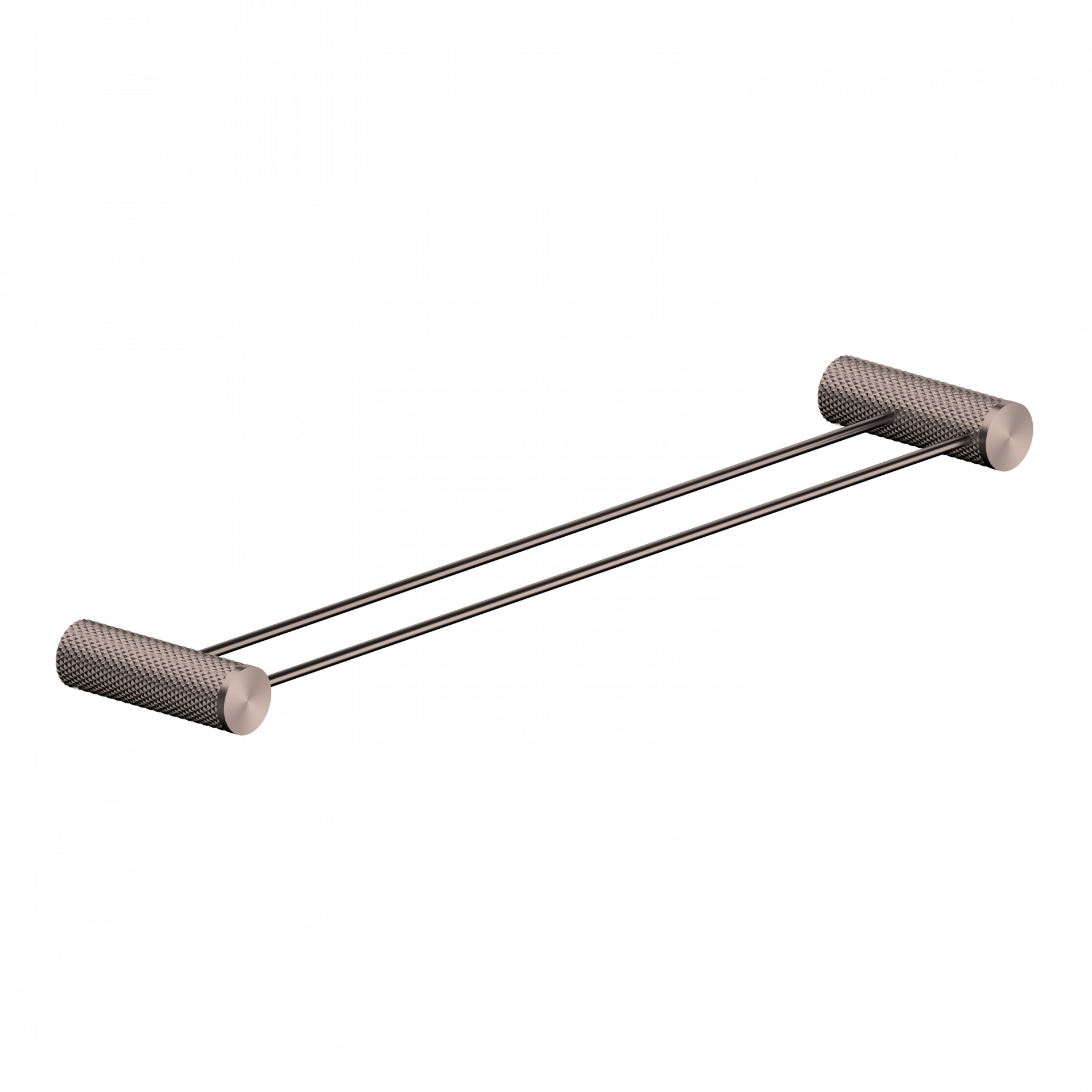 Nero Opal Brushed Bronze Double Towel Rail 600mm