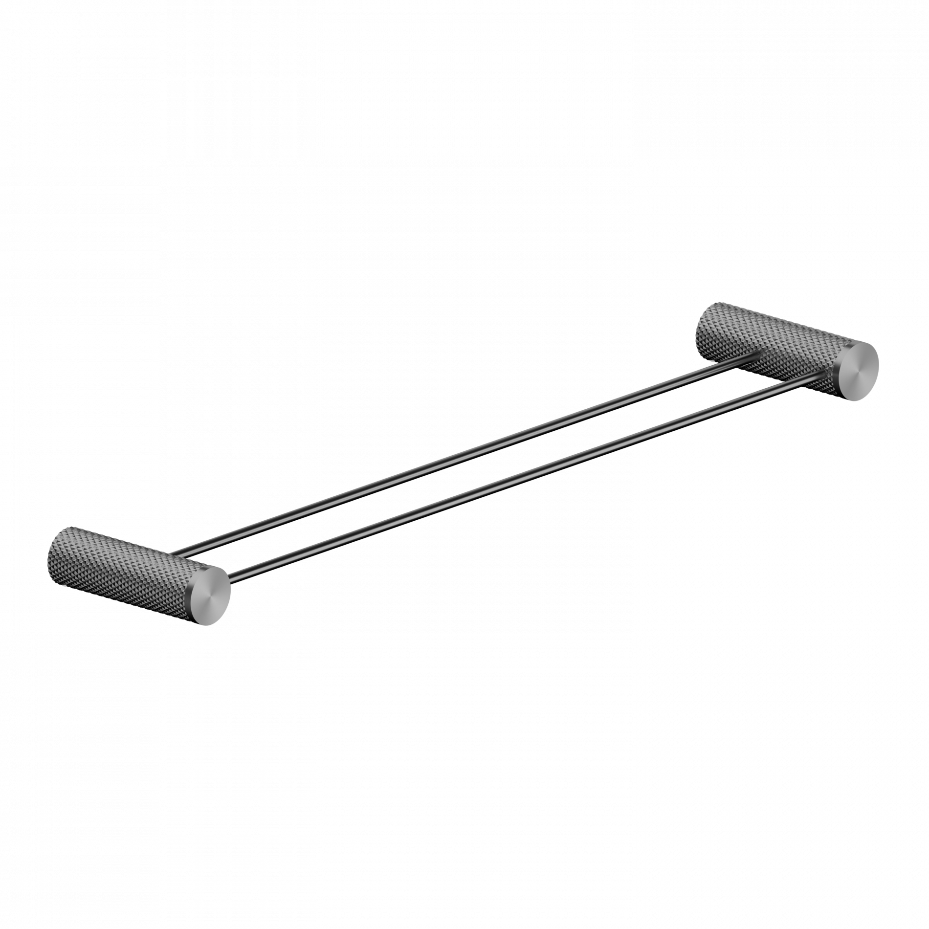 Nero Opal Graphite Gun Metal Double Towel Rail 600mm