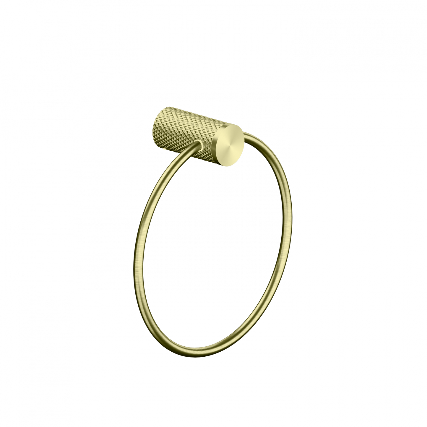 Nero Opal Brushed Gold Towel Ring