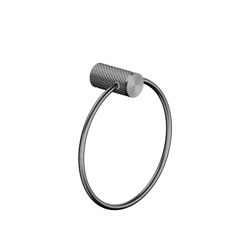 Nero Opal Graphite Gun Metal Towel Ring