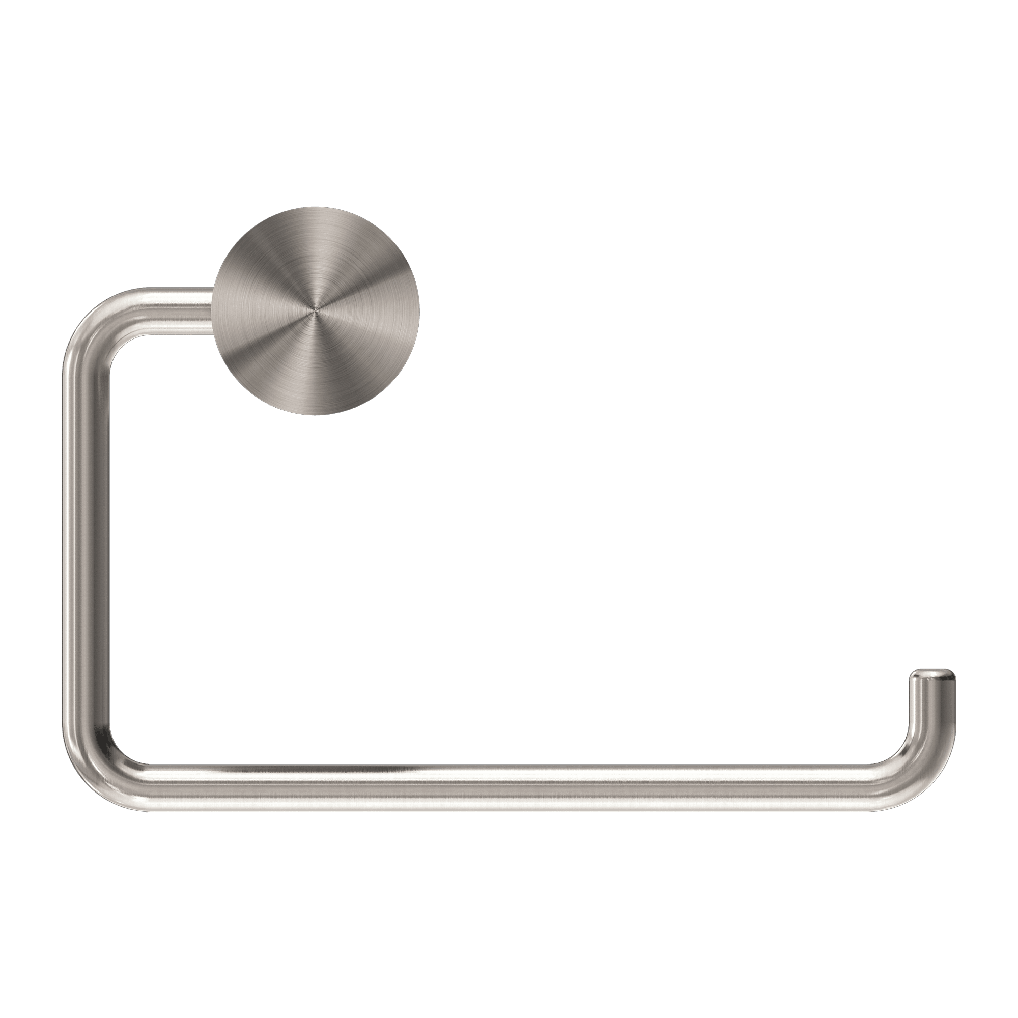 Nero Opal Brushed Nickel Toilet Paper Roll Holder
