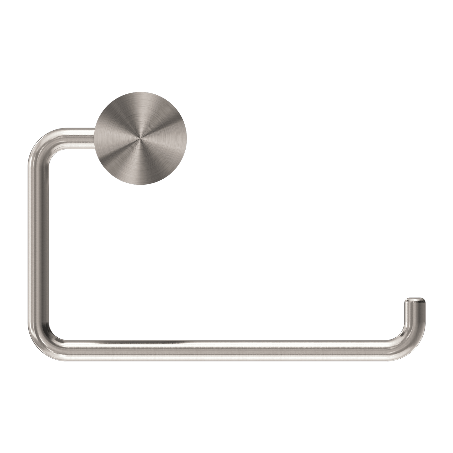 Nero Opal Brushed Nickel Toilet Paper Roll Holder