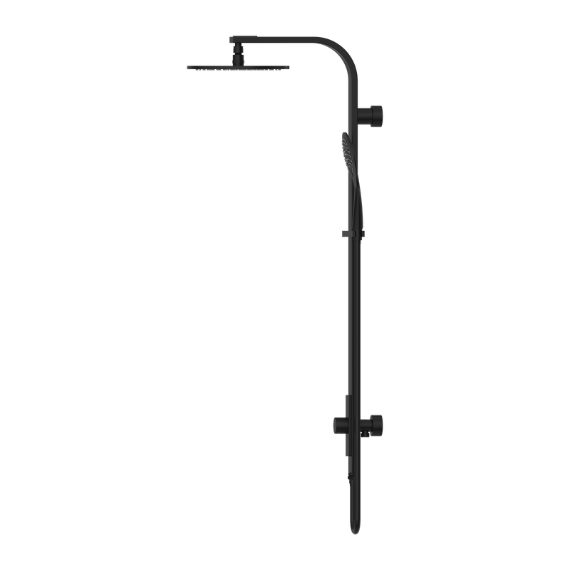 Nero Rain Round Shower Set Single Hose Matte Black