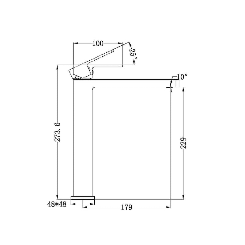 Nero Celia Tall Basin Mixer Matte Black