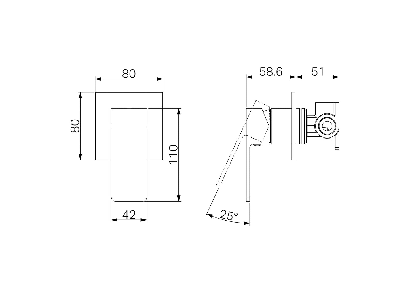 Nero Celia Shower Mixer Chrome