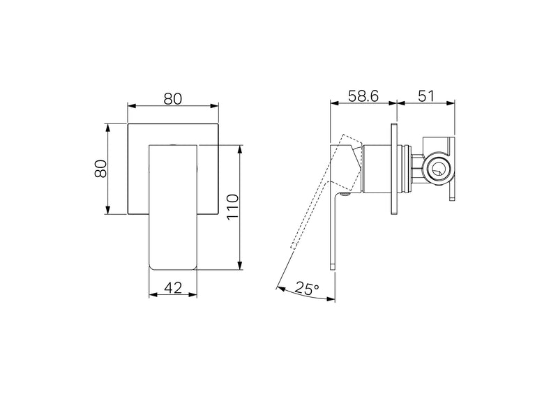 Nero Celia Shower Mixer Chrome