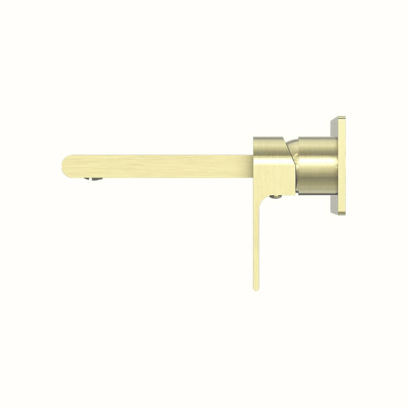 Nero Bianca Wall Basin Mixer Brushed Gold