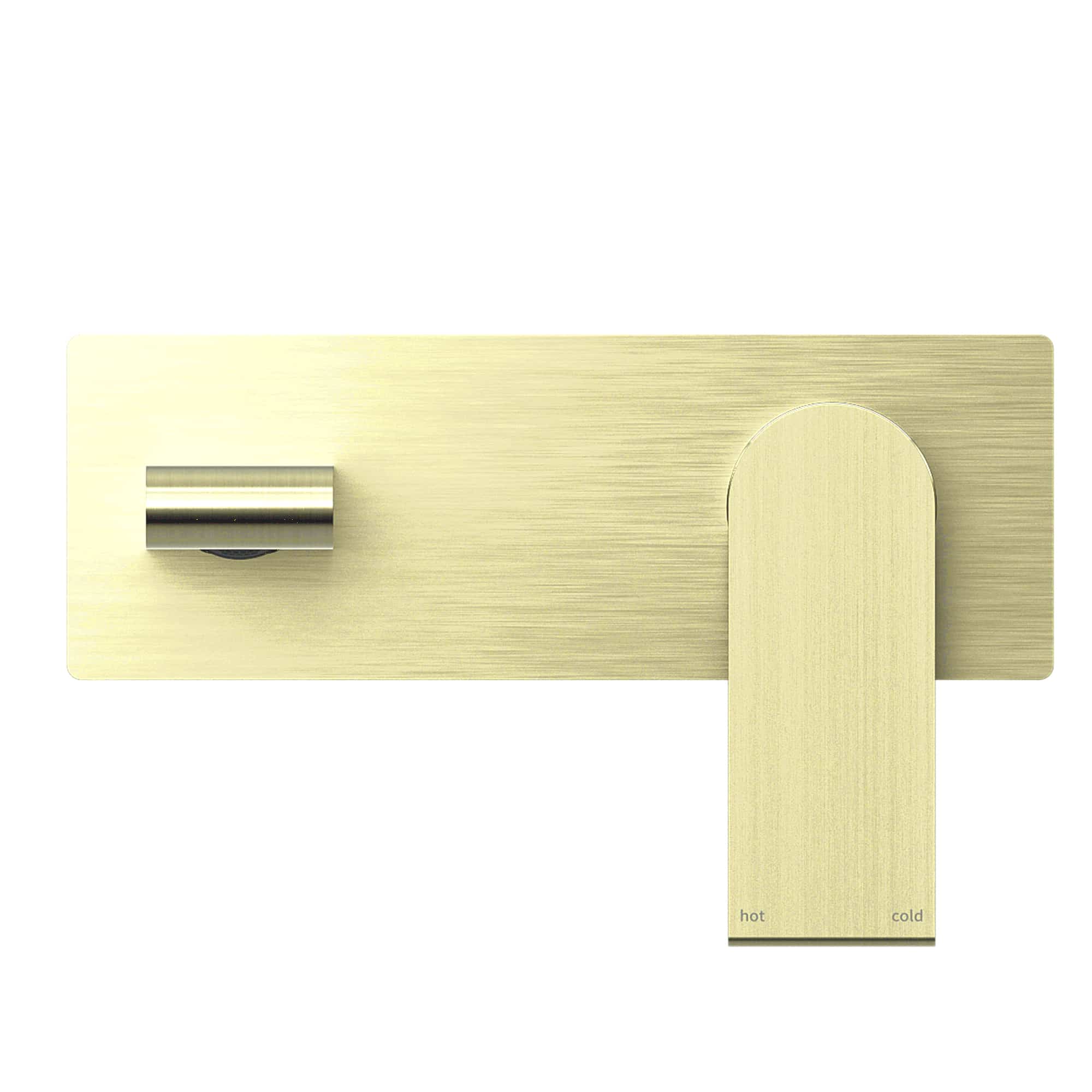 Nero Bianca Wall Basin Mixer Brushed Gold