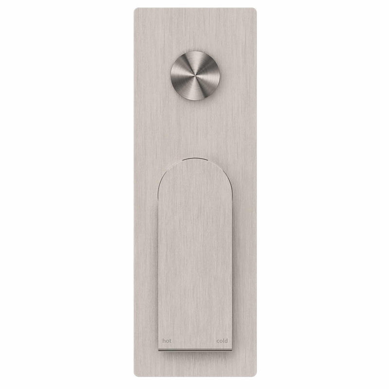 Nero Bianca Shower Mixer Diverter Brushed Nickel