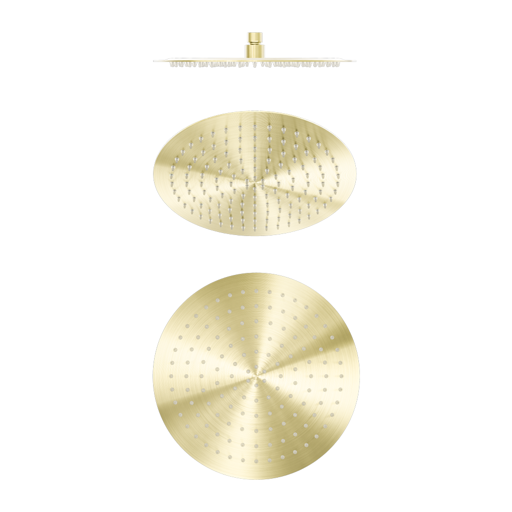 Nero Zen SS316L 300mm Round Shower Head Brushed Gold