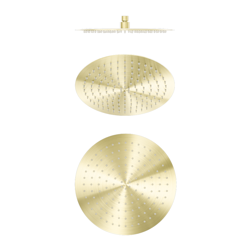 Nero Zen SS316L 300mm Round Shower Head Brushed Gold
