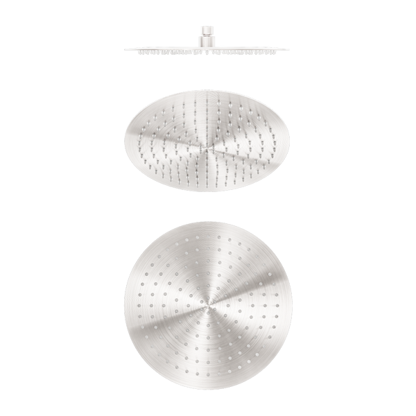 Nero Zen SS316L 300mm Round Shower Head Brushed Nickel