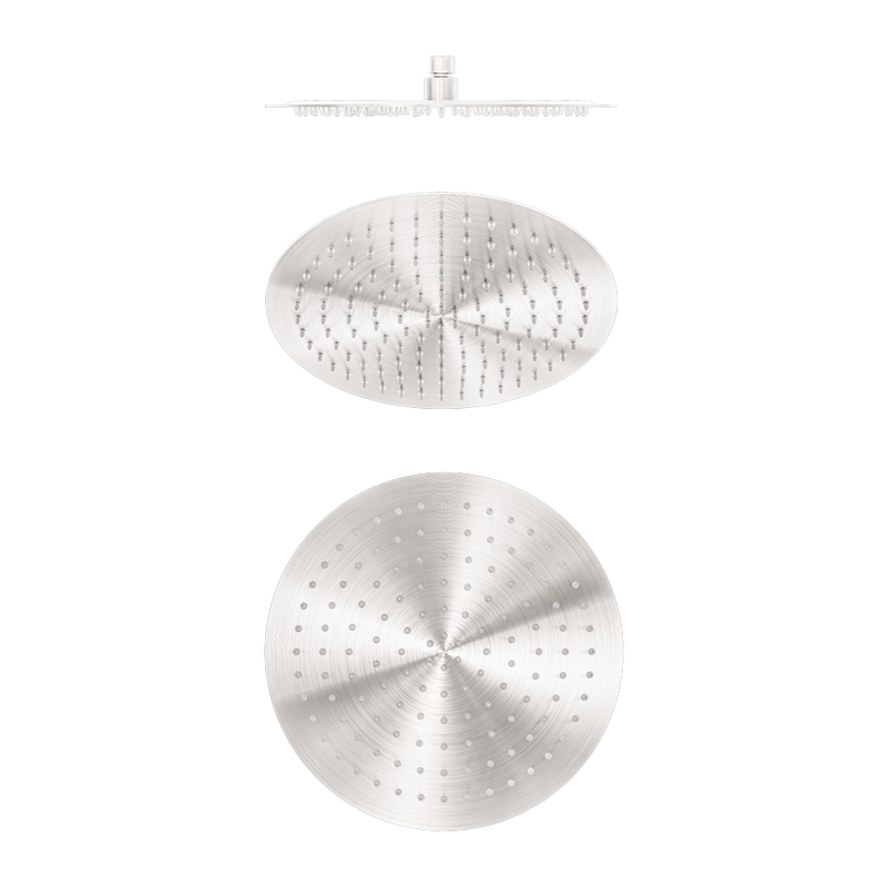 Nero Zen SS316L 300mm Round Shower Head Brushed Nickel