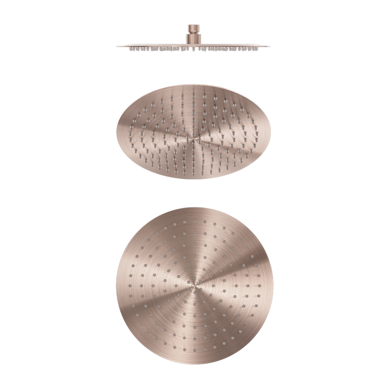 Nero Zen SS316L 300mm Round Shower Head Brushed Bronze
