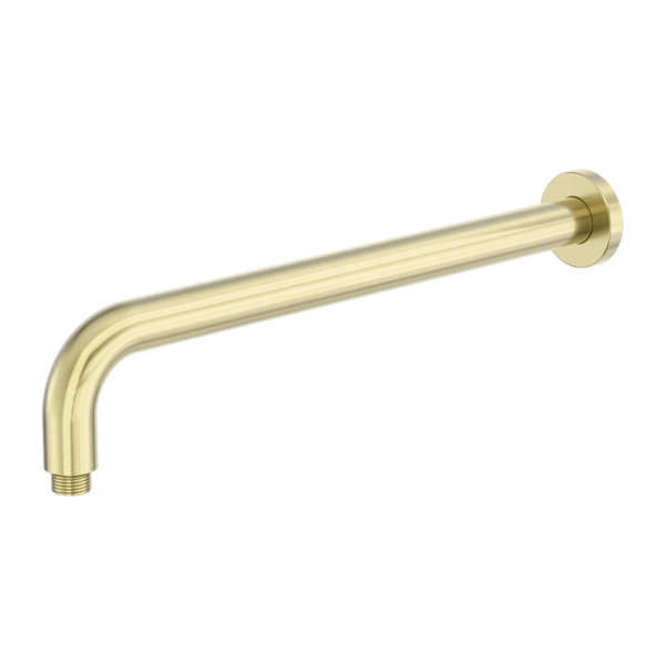 Nero Zen SS316L Round Shower Arm 400mm Brushed Gold