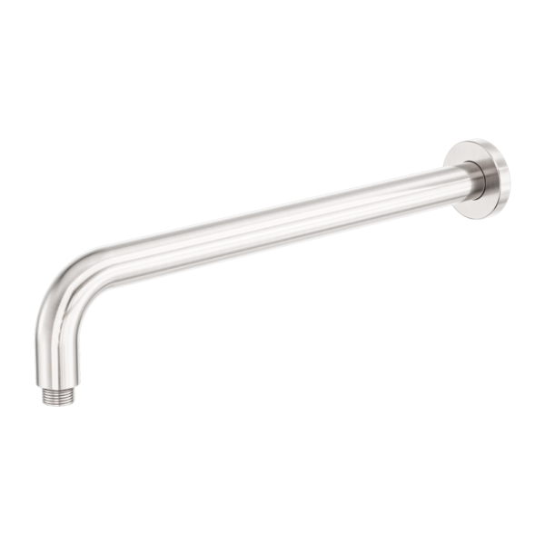 Nero Zen SS316L Round Shower Arm 400mm Brushed Nickel
