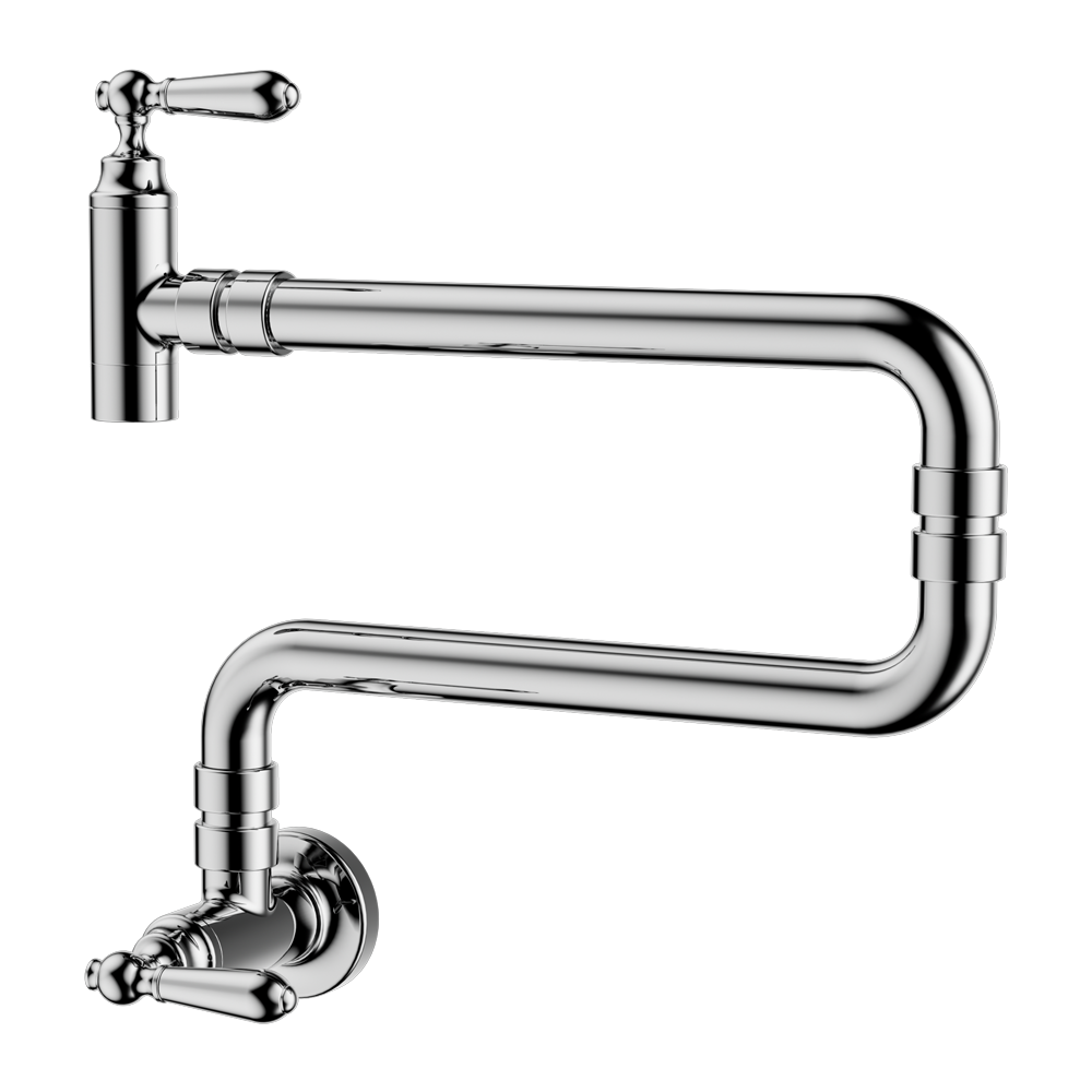Nero York Wall Mounted Pot Filler Chrome