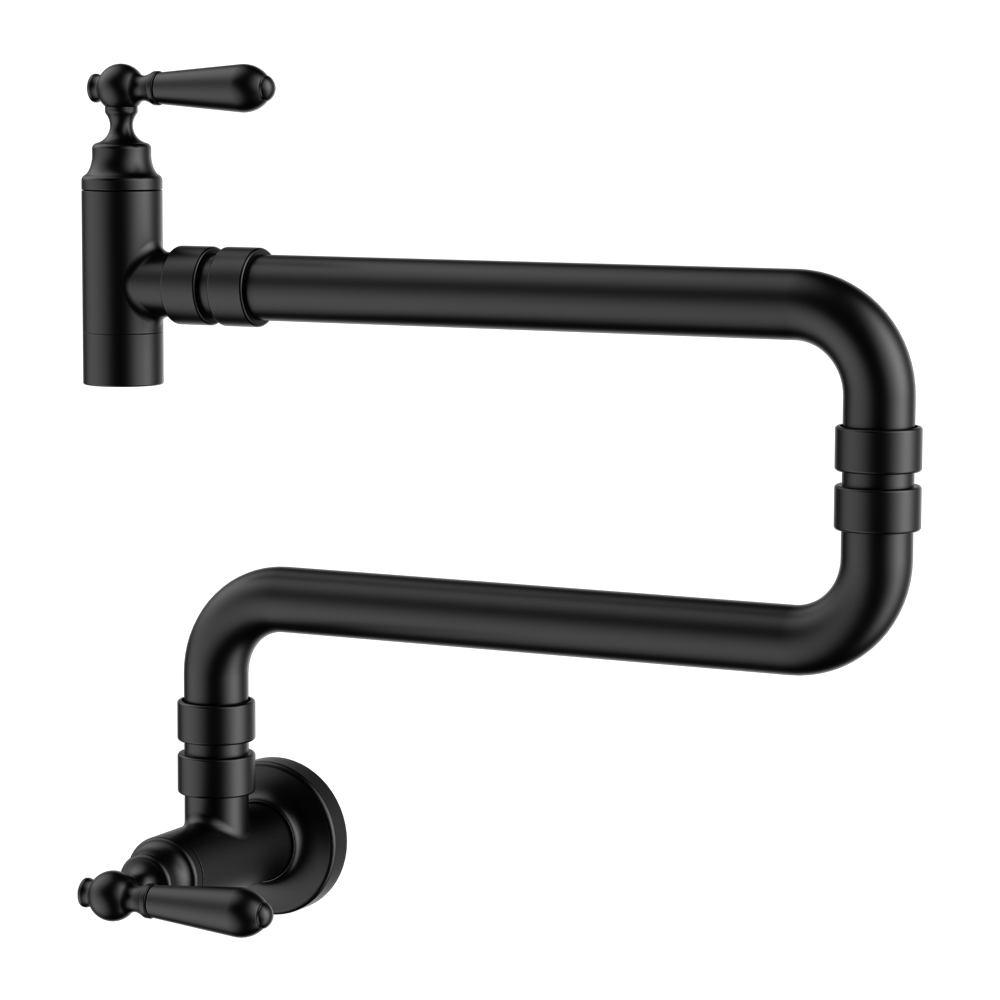 Nero York Wall Mounted Pot Filler Matte Black