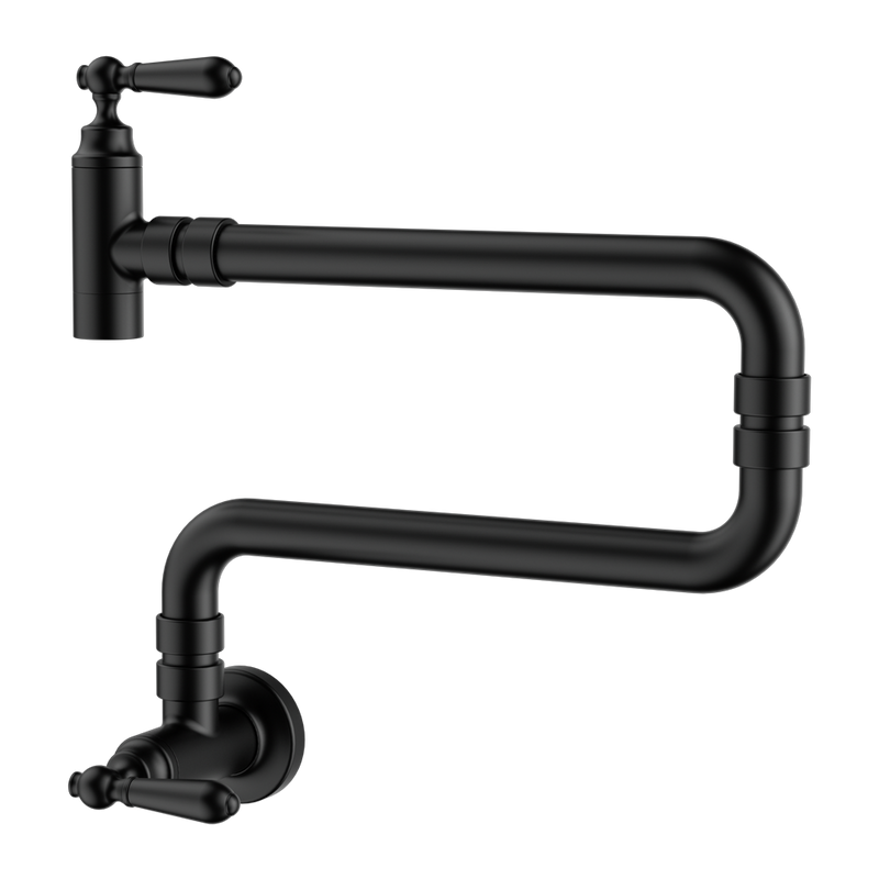 Nero York Wall Mounted Pot Filler Matte Black